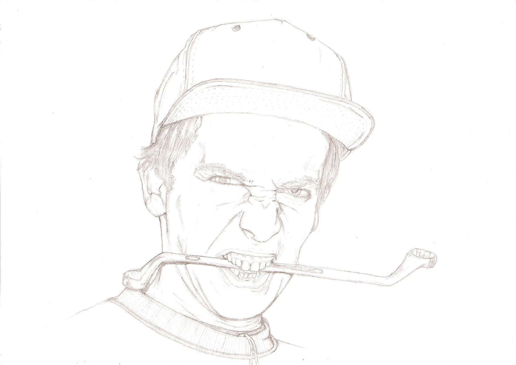 Pencil drawing of Bryan.