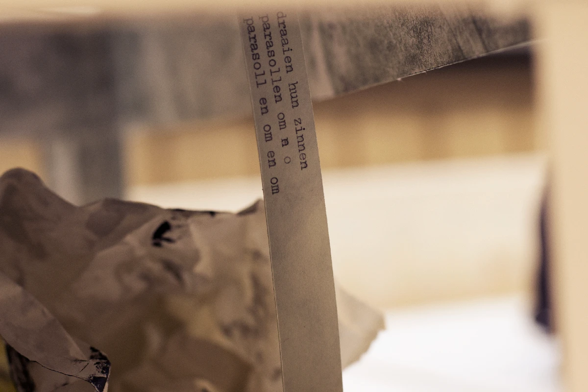 Photo of something I made at HKU. A short poem printed an put in a box. Or something. I don't know what it was.