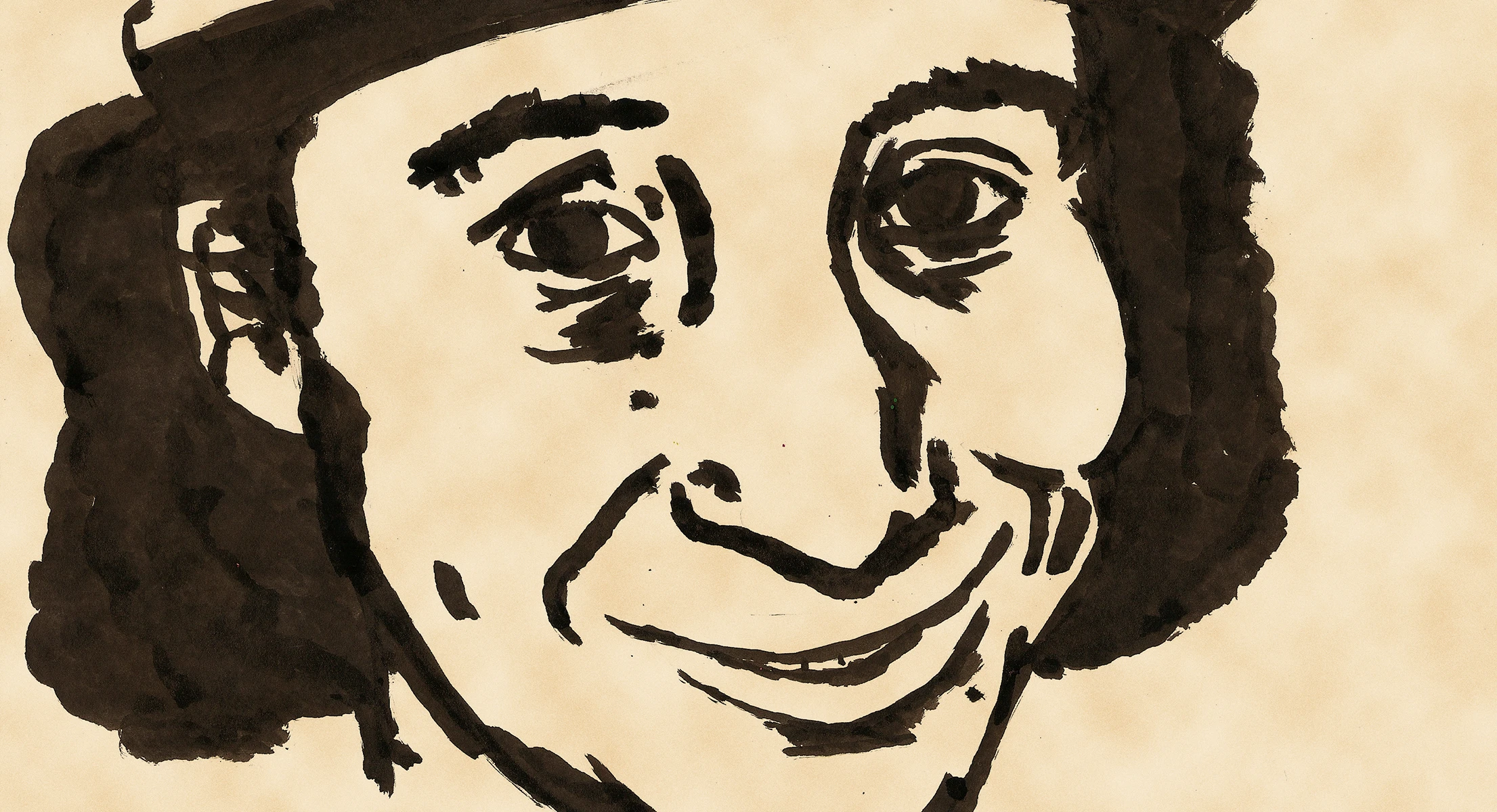 Ink painting of Tim.