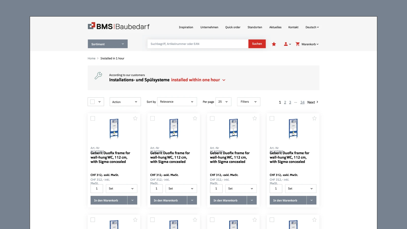 Using installer input to filter products.