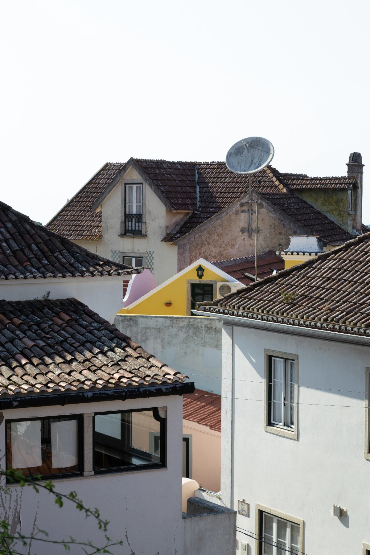 Photo of coloured roofs in Lisbon.