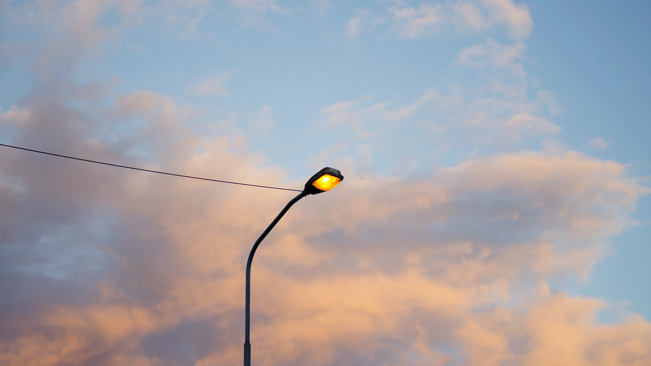 Photo of a street lantern.